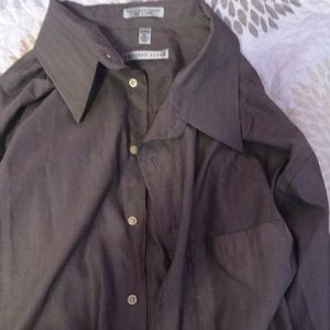 A grey long sleeve shirt.